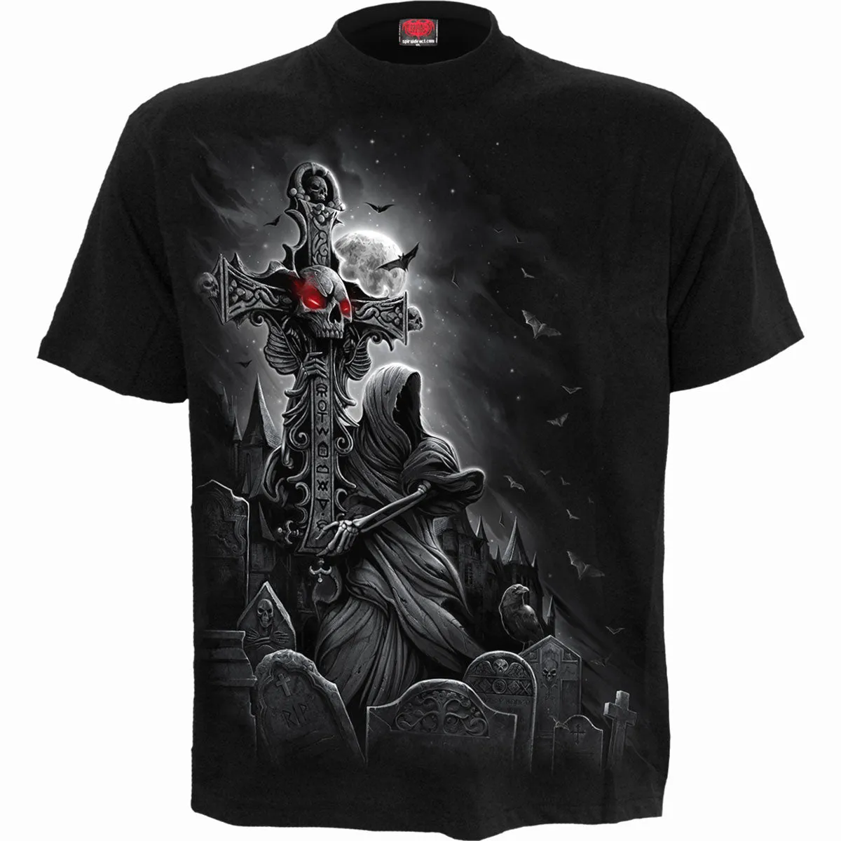Spiral - GRAVE WALKER - T-Shirt Black sold by Paradiso Clothing
