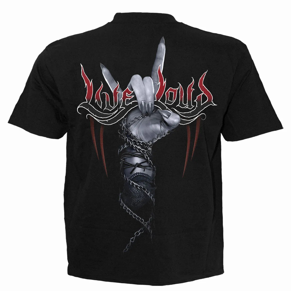 Spiral - ROCK LOUD - T-Shirt Black sold by Paradiso Clothing product image thumbnail 2