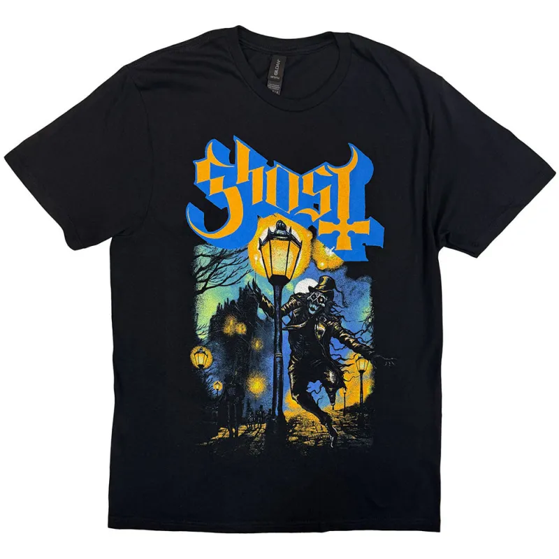 Ghost Unisex T-Shirt: The Lamplighter (Black) made by Paradiso Clothing