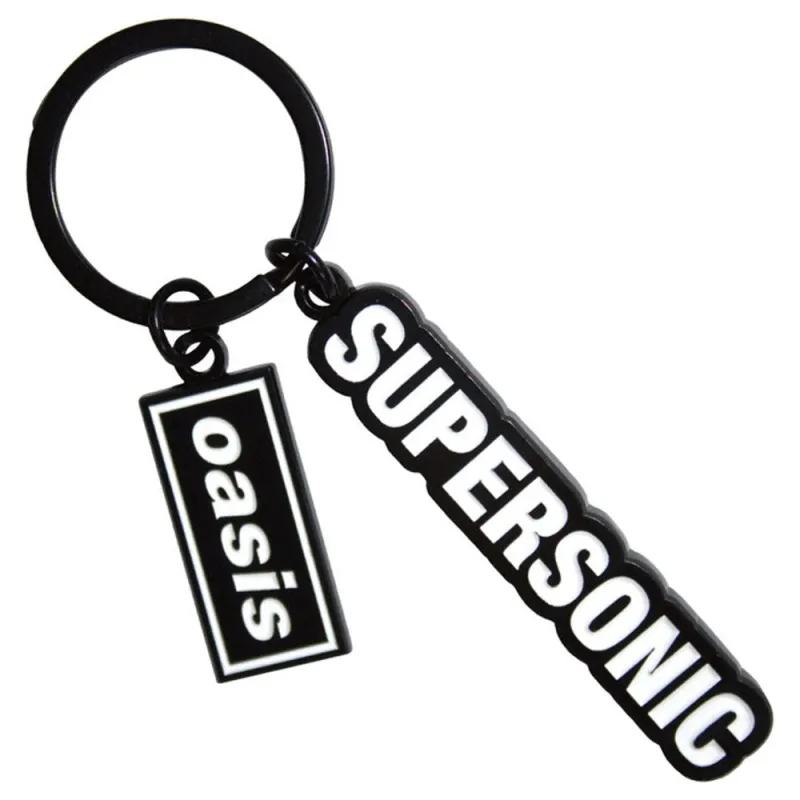 Oasis Live 25 Supersonic Decca Band Logo Charm Keychain made by Oasis
