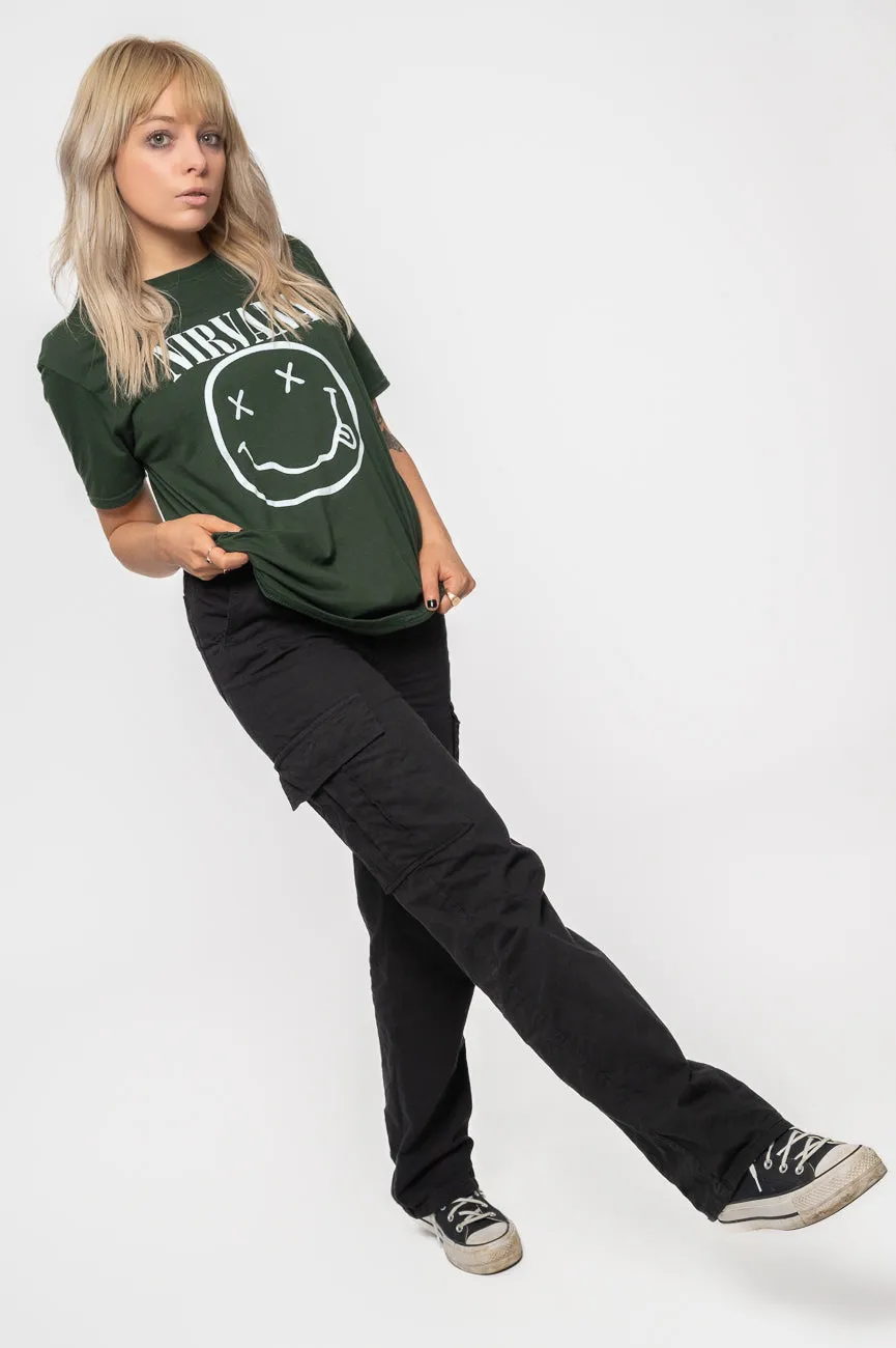 Nirvana White Grunge Smile T Shirt sold by Paradiso Clothing product image thumbnail 5