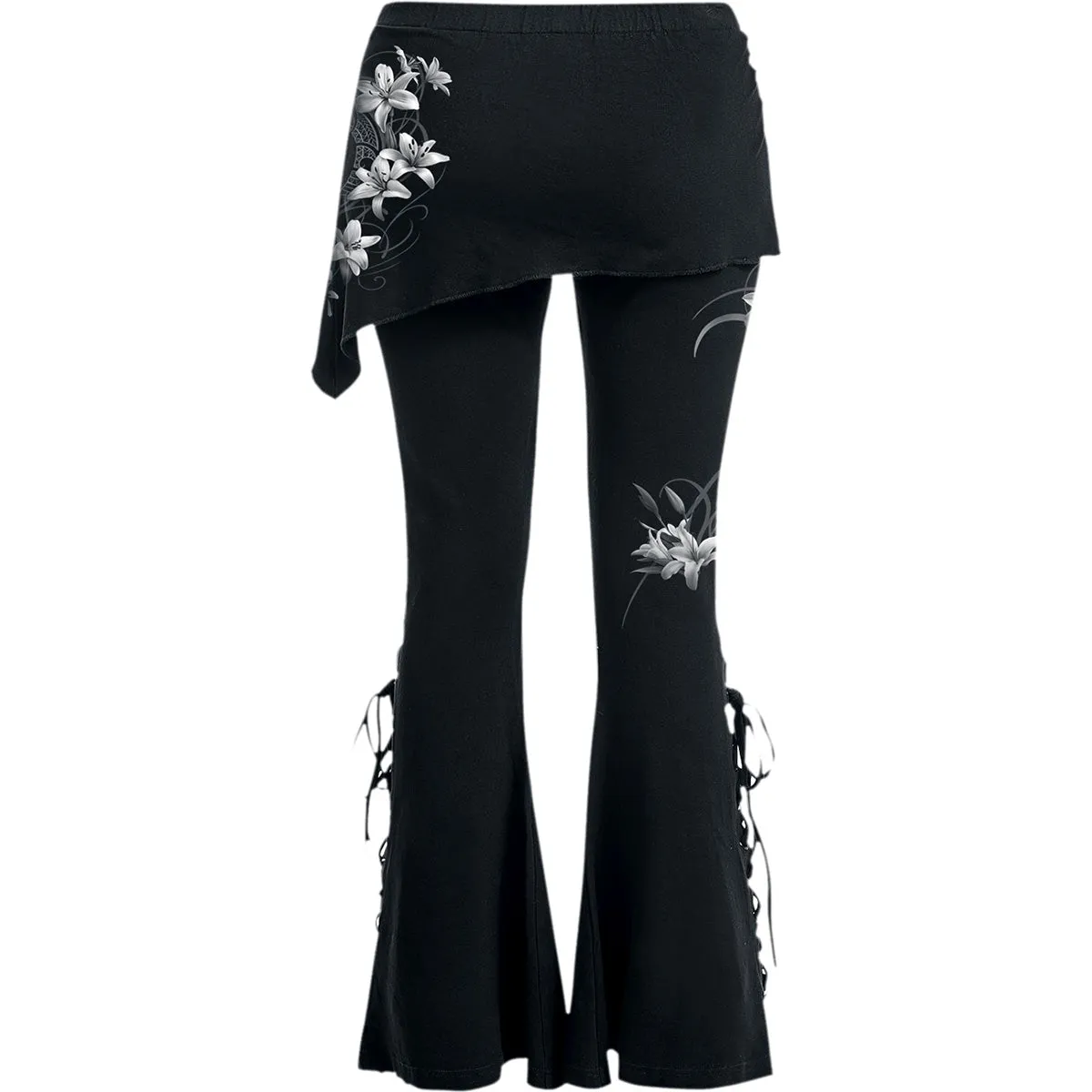 Spiral - PURE OF HEART - 2in1 Boot-Cut Leggings with Micro Slant Skirt sold by Paradiso Clothing product image thumbnail 2