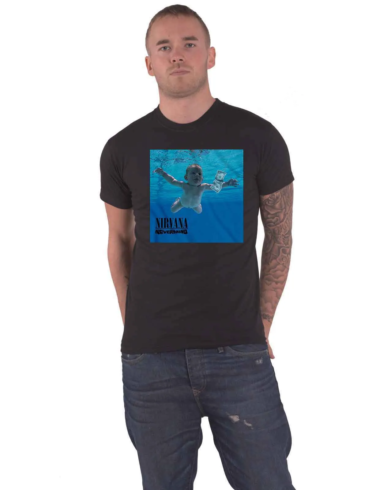 Nirvana Nevermind Cover T Shirt sold by Paradiso Clothing