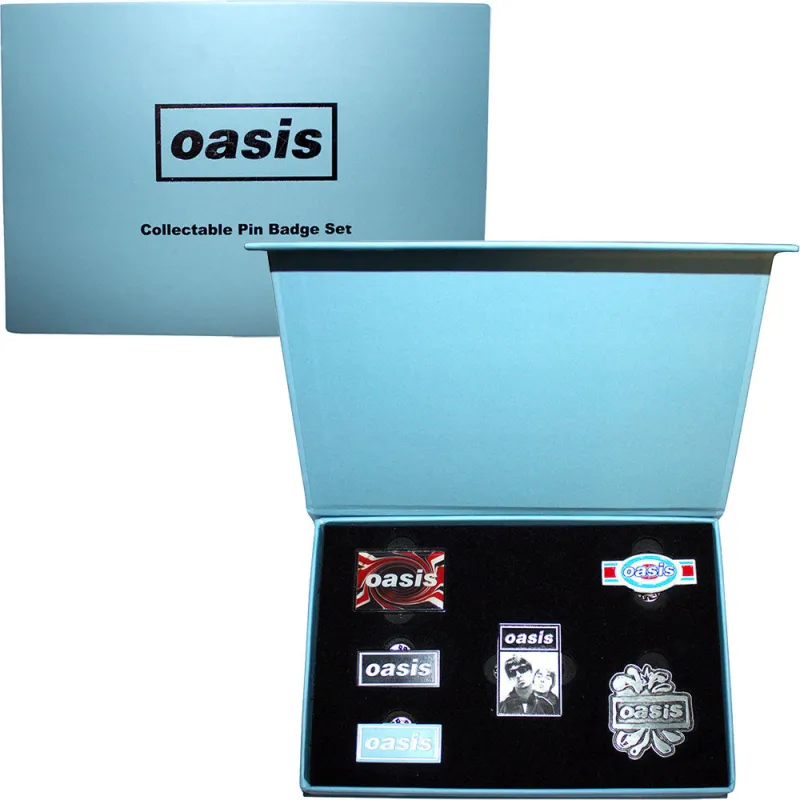 Oasis Band Logo Pin Badge Gift Set made by Oasis