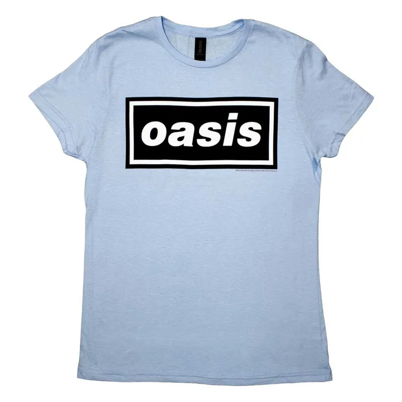 Oasis Classic Decca Band Logo Skinny Fit T Shirt made by Oasis