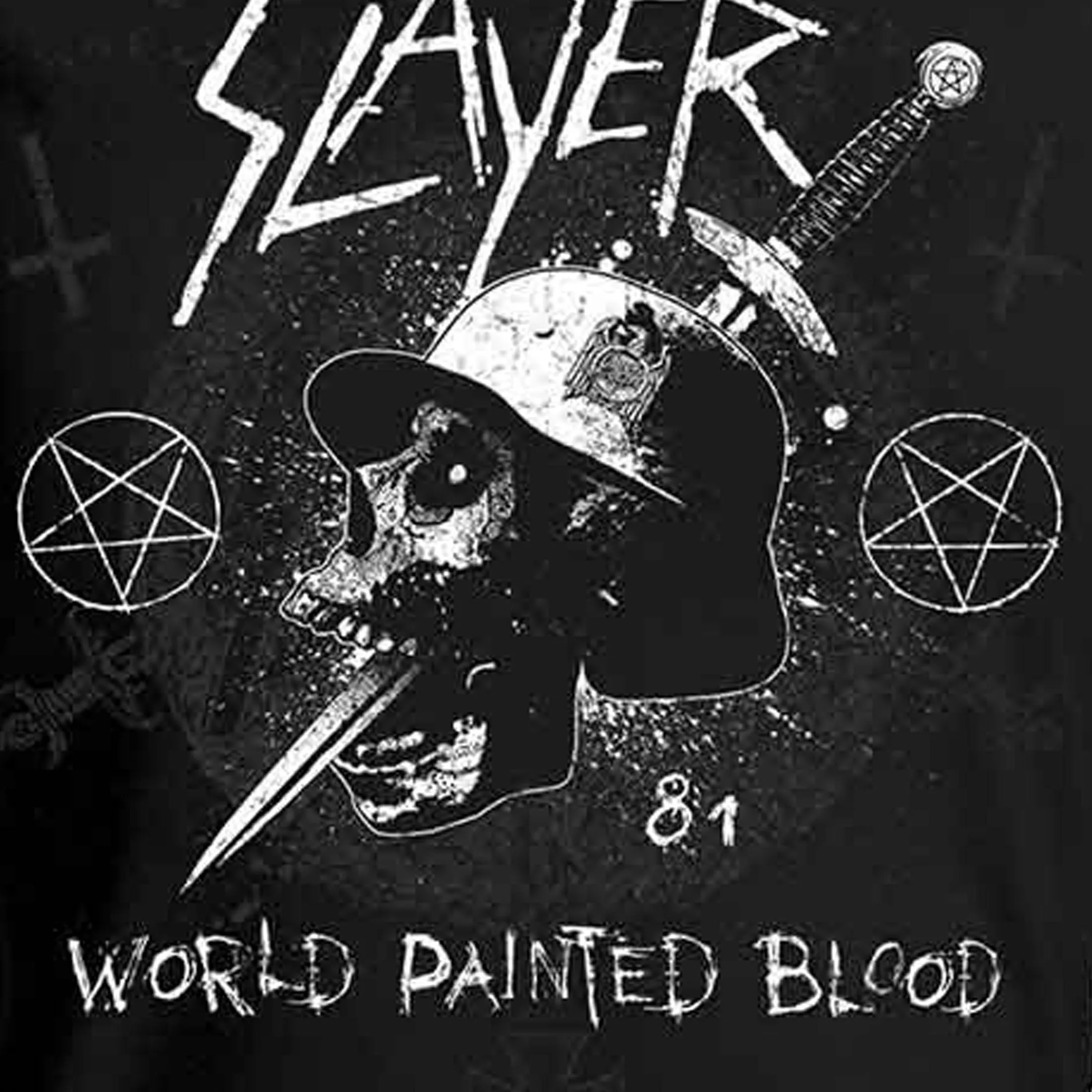 Slayer Dagger Skull Skinny Fit T Shirt sold by Paradiso Clothing product image thumbnail 2