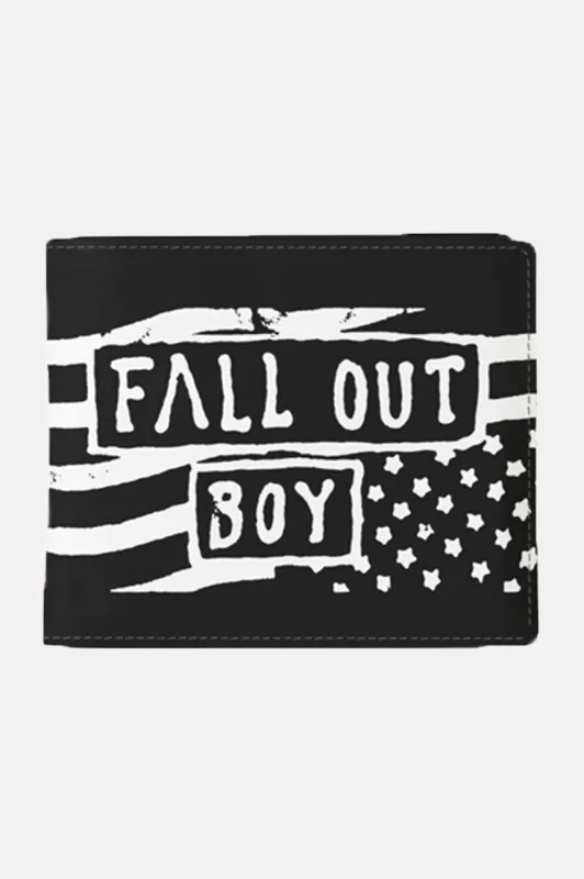 Fall Out Boy US Flag Bifold Wallet made by Paradiso Clothing