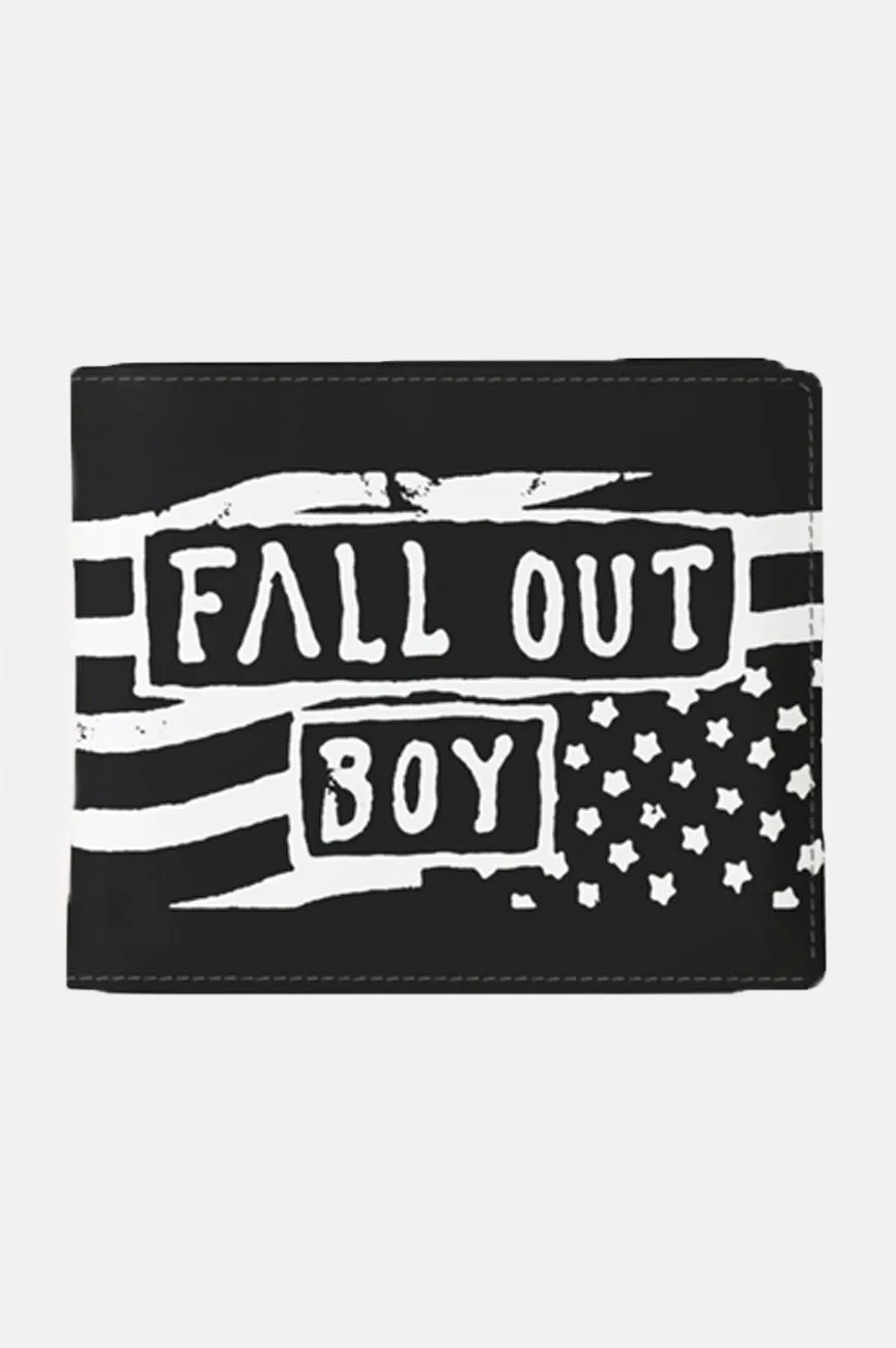 Fall Out Boy US Flag Bifold Wallet sold by Paradiso Clothing