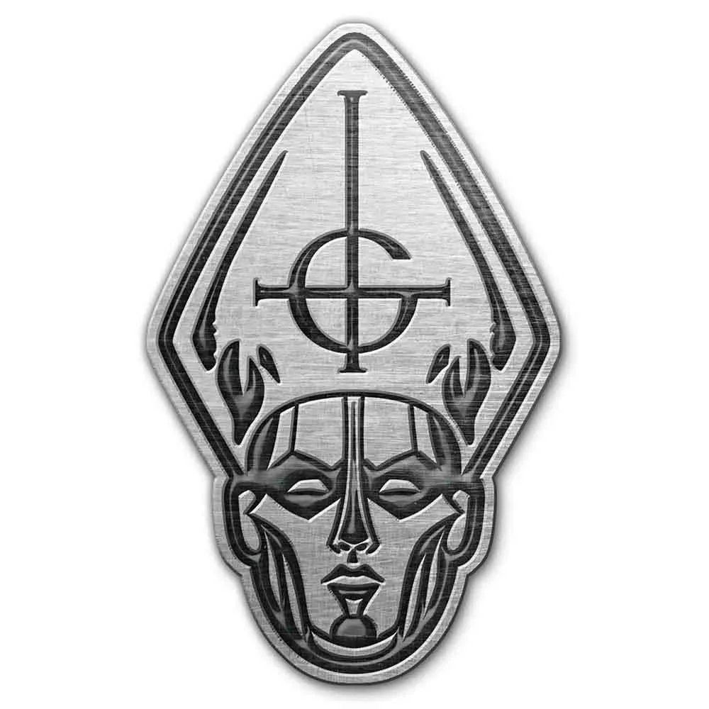Ghost Papa Head Pin Badge sold by Paradiso Clothing