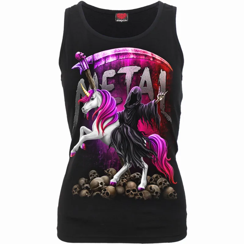 Spiral - METALLICORN - Razor Back Top Black made by Paradiso Clothing
