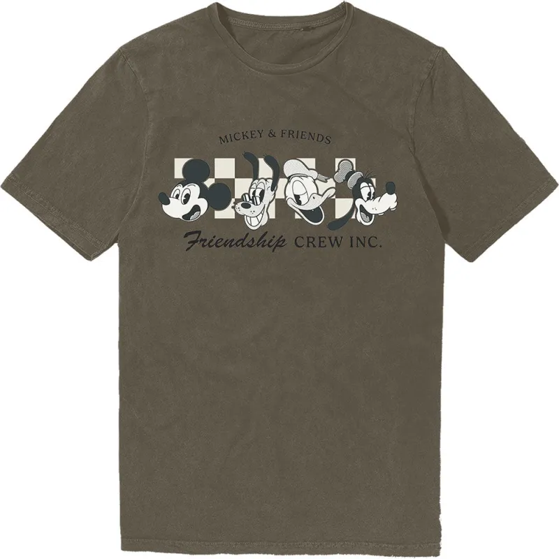 Mickey Mouse Friendship Crew Inc Limited Premium Wash T Shirt made by Disney