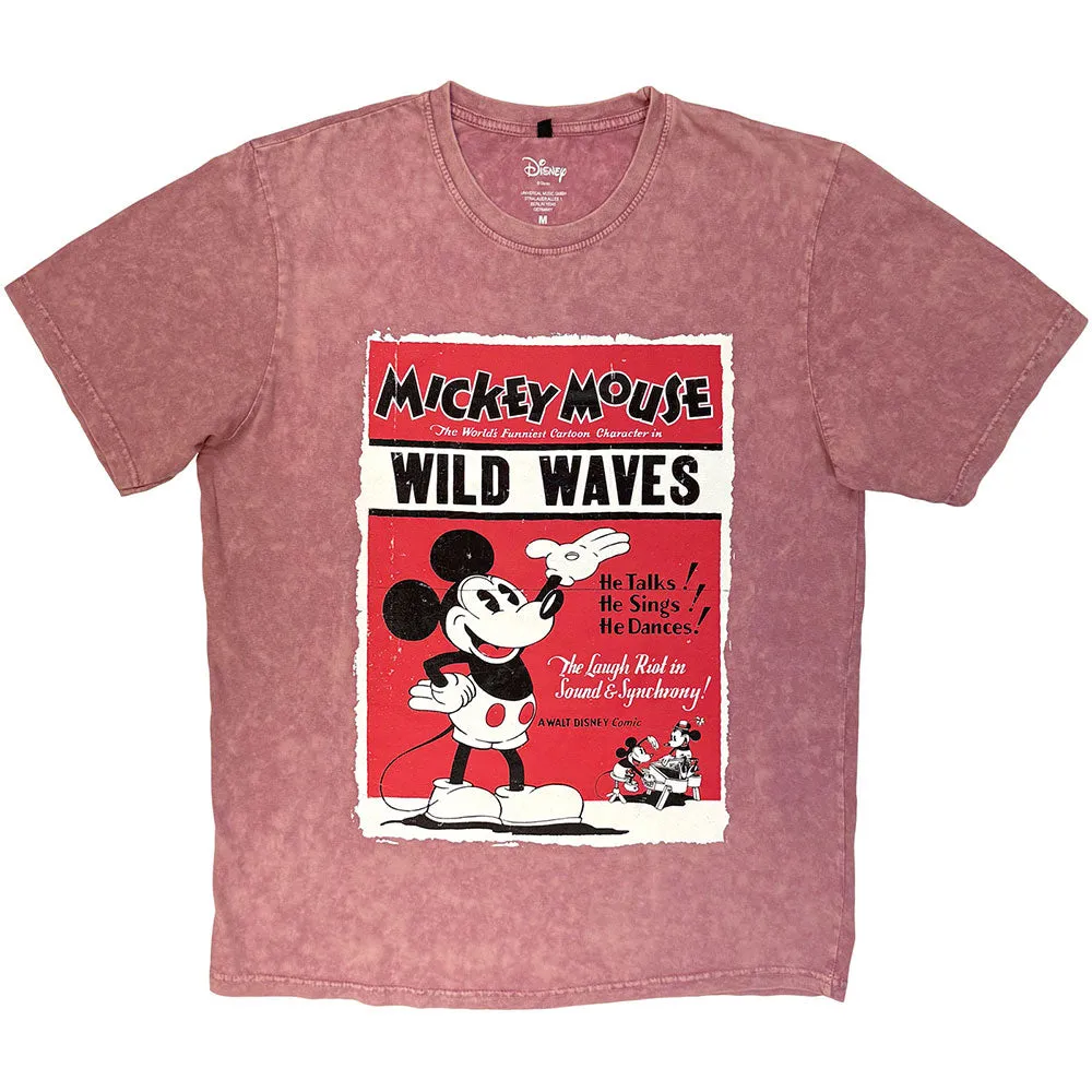 Mickey Mouse Wild Waves Limited Premium Wash T Shirt sold by Paradiso Clothing
