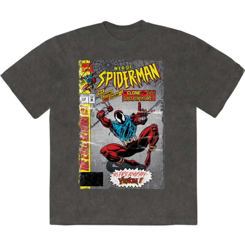 Web Of Spider-Man Limited Premium Wash T Shirt made by Marvel