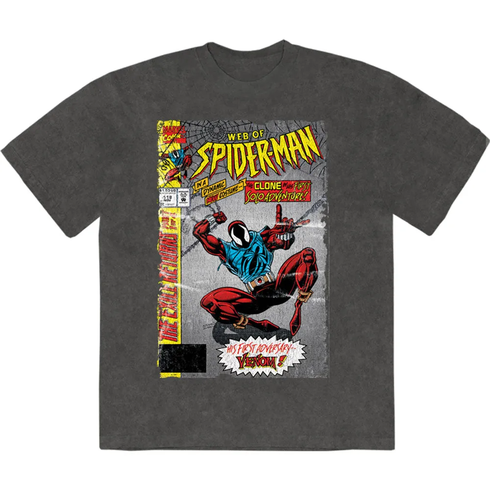 Web Of Spider-Man Limited Premium Wash T Shirt sold by Paradiso Clothing