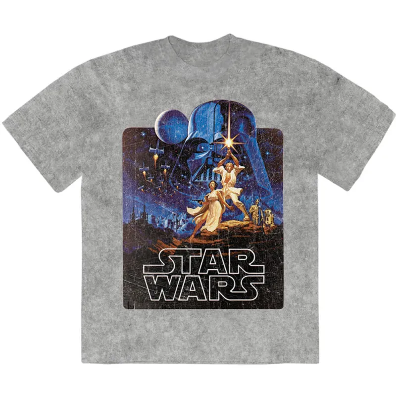 Star Wars Luke & Leia Pose Limited Premium Wash T Shirt made by Star Wars