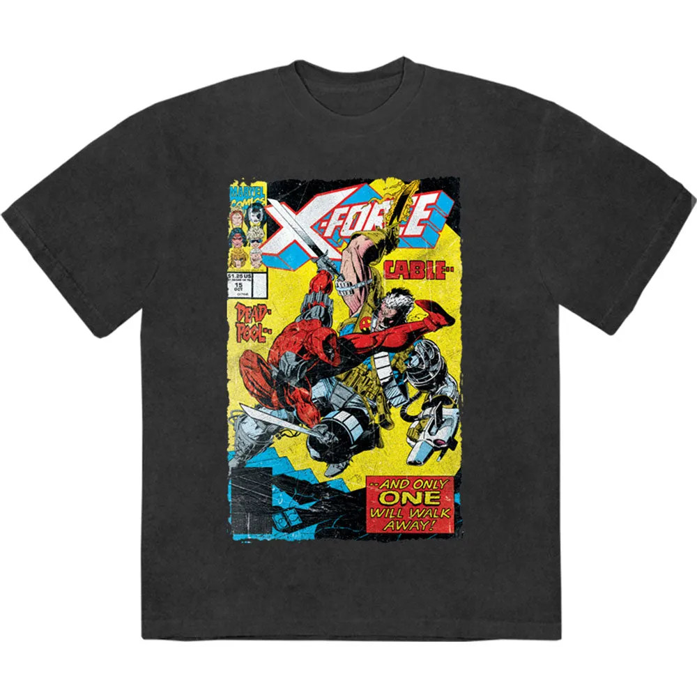 X-Force Cable & Deadpool Limited Premium Wash T Shirt sold by Paradiso Clothing