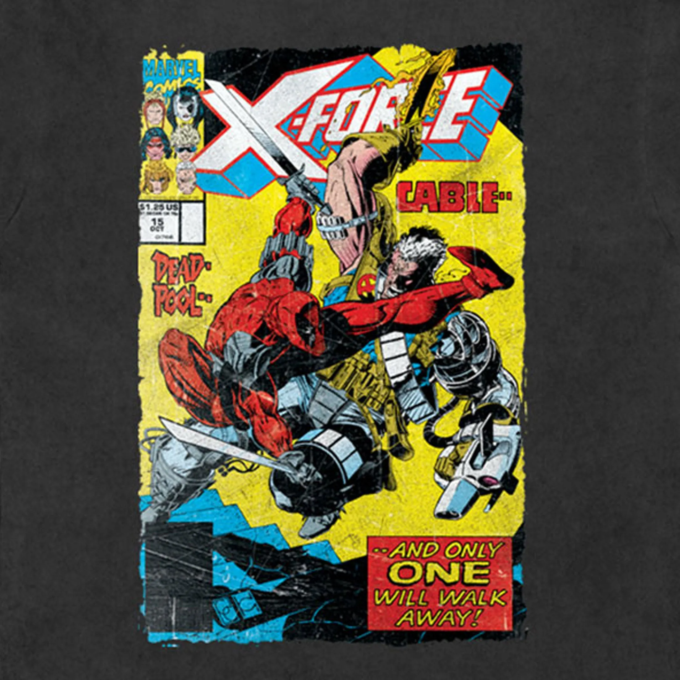 X-Force Cable & Deadpool Limited Premium Wash T Shirt sold by Paradiso Clothing product image thumbnail 2