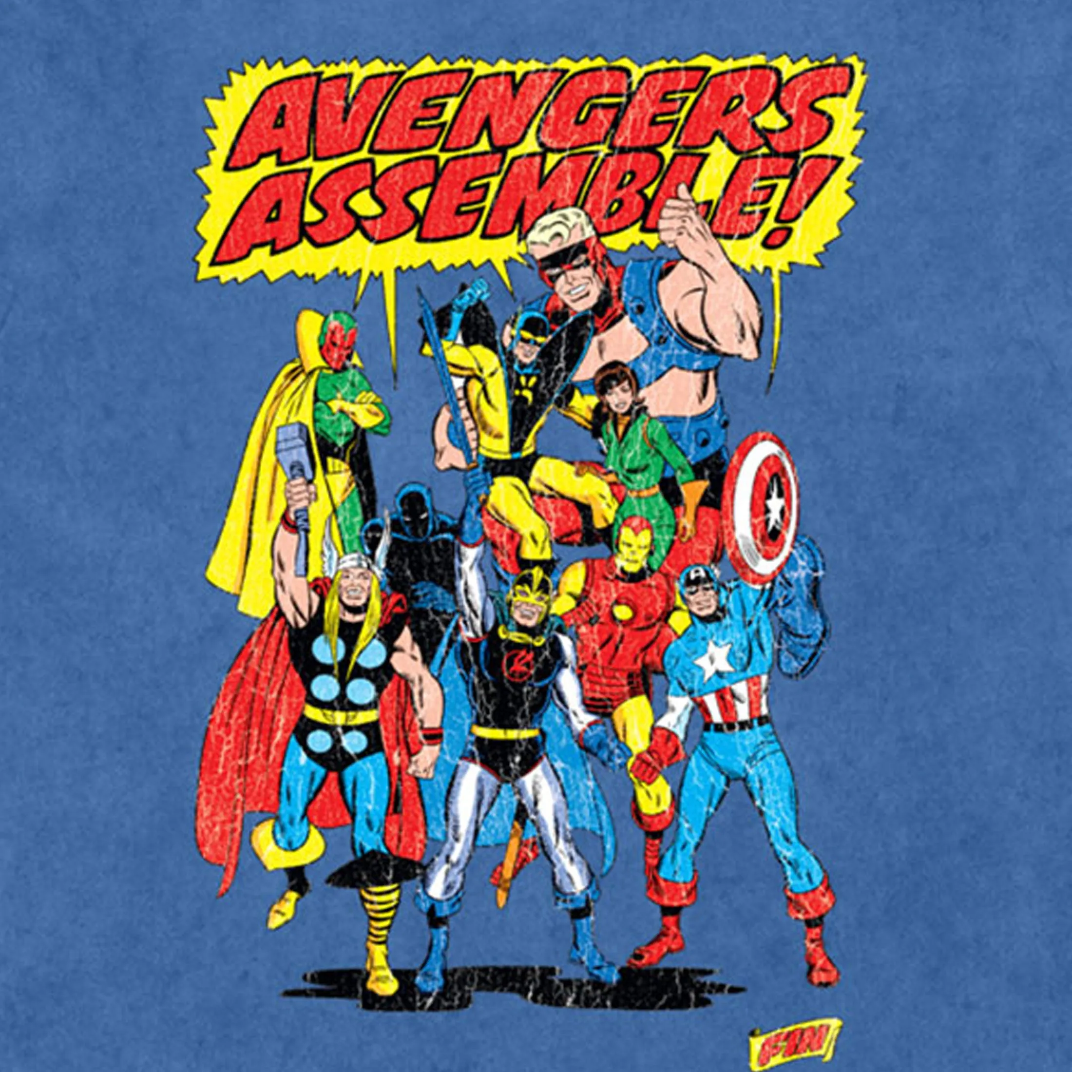Avengers Assemble Retro Limited Premium Wash T Shirt sold by Paradiso Clothing product image thumbnail 2