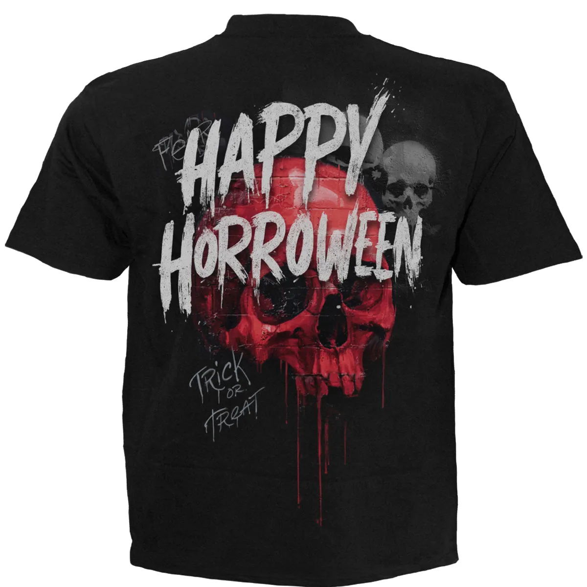Spiral - HAPPY HORROWEEN - T-Shirt Black sold by Paradiso Clothing product image thumbnail 2
