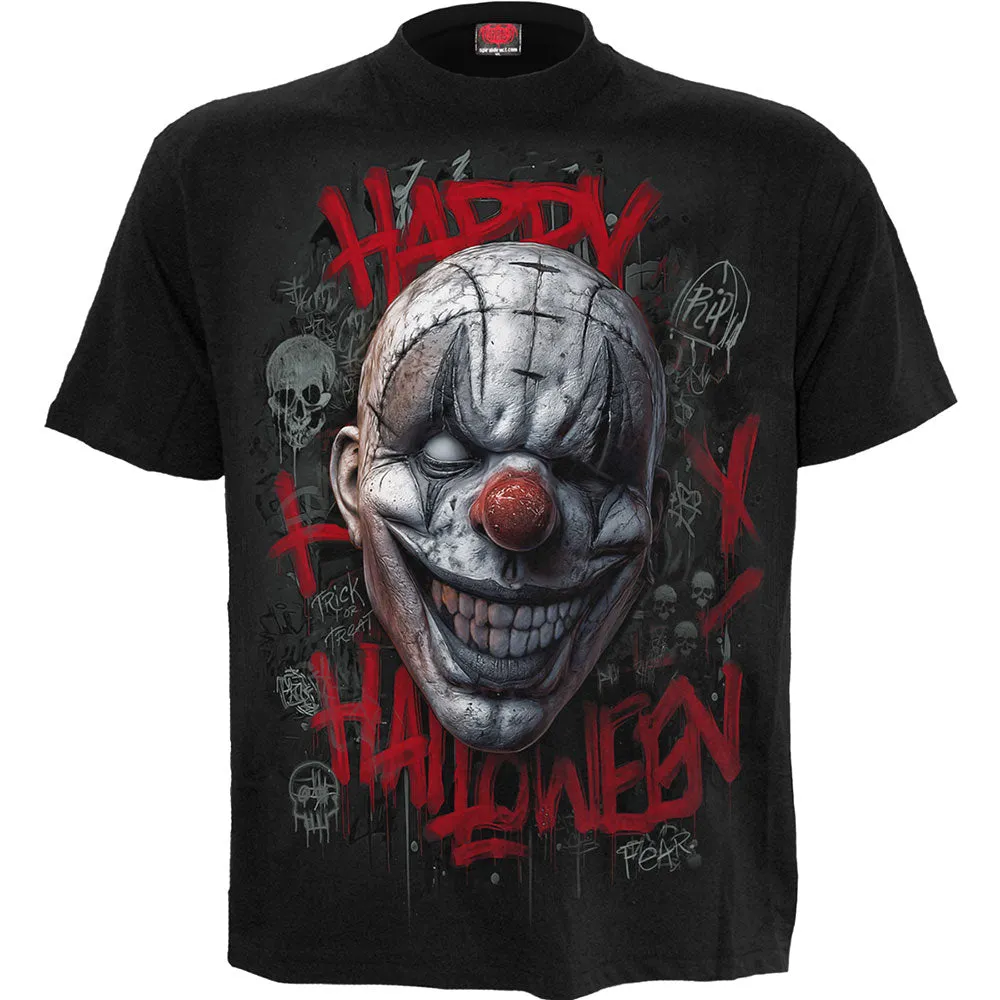 Spiral - HAPPY HORROWEEN - T-Shirt Black sold by Paradiso Clothing product image thumbnail 3