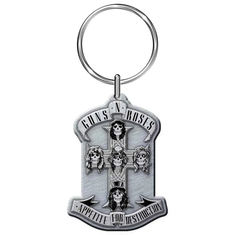 Guns N Roses Keyring Appetite For Destruction Keychain made by Paradiso Clothing