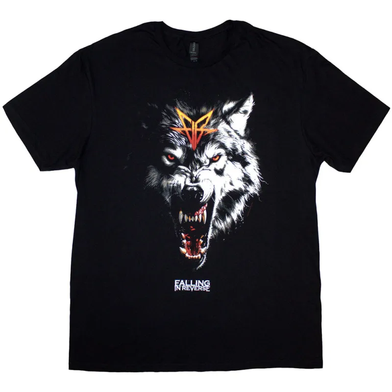 Falling In Reverse Wolf Band Logo T Shirt made by Paradiso Clothing