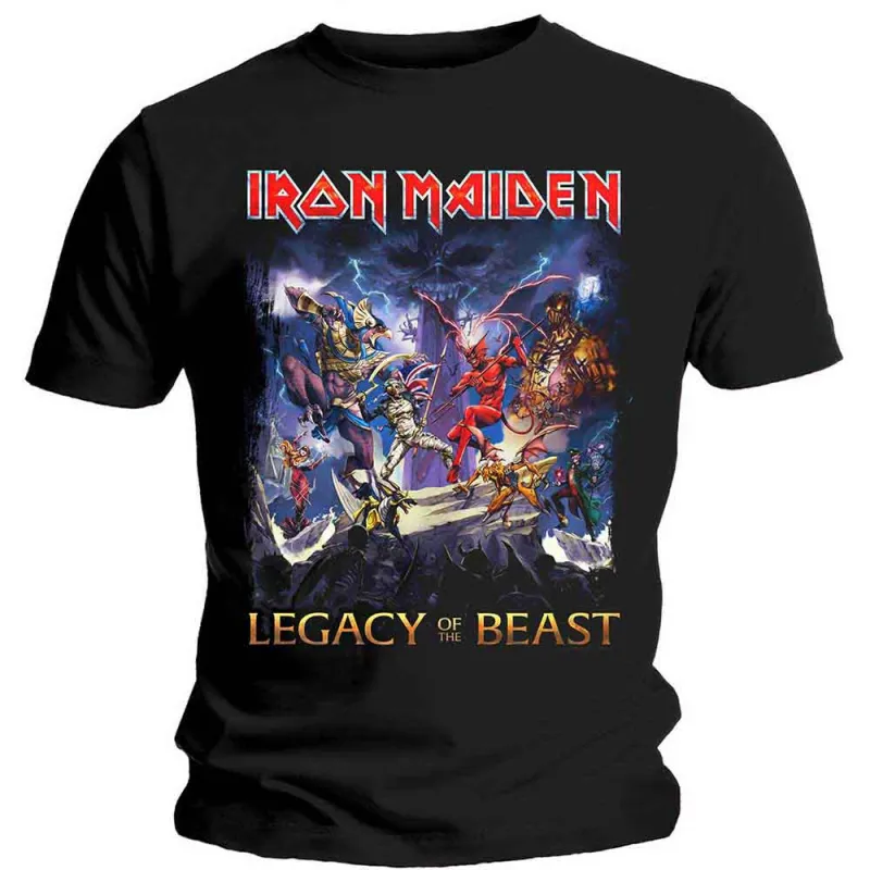 Iron Maiden Legacy Of The Beast T Shirt made by Paradiso Clothing