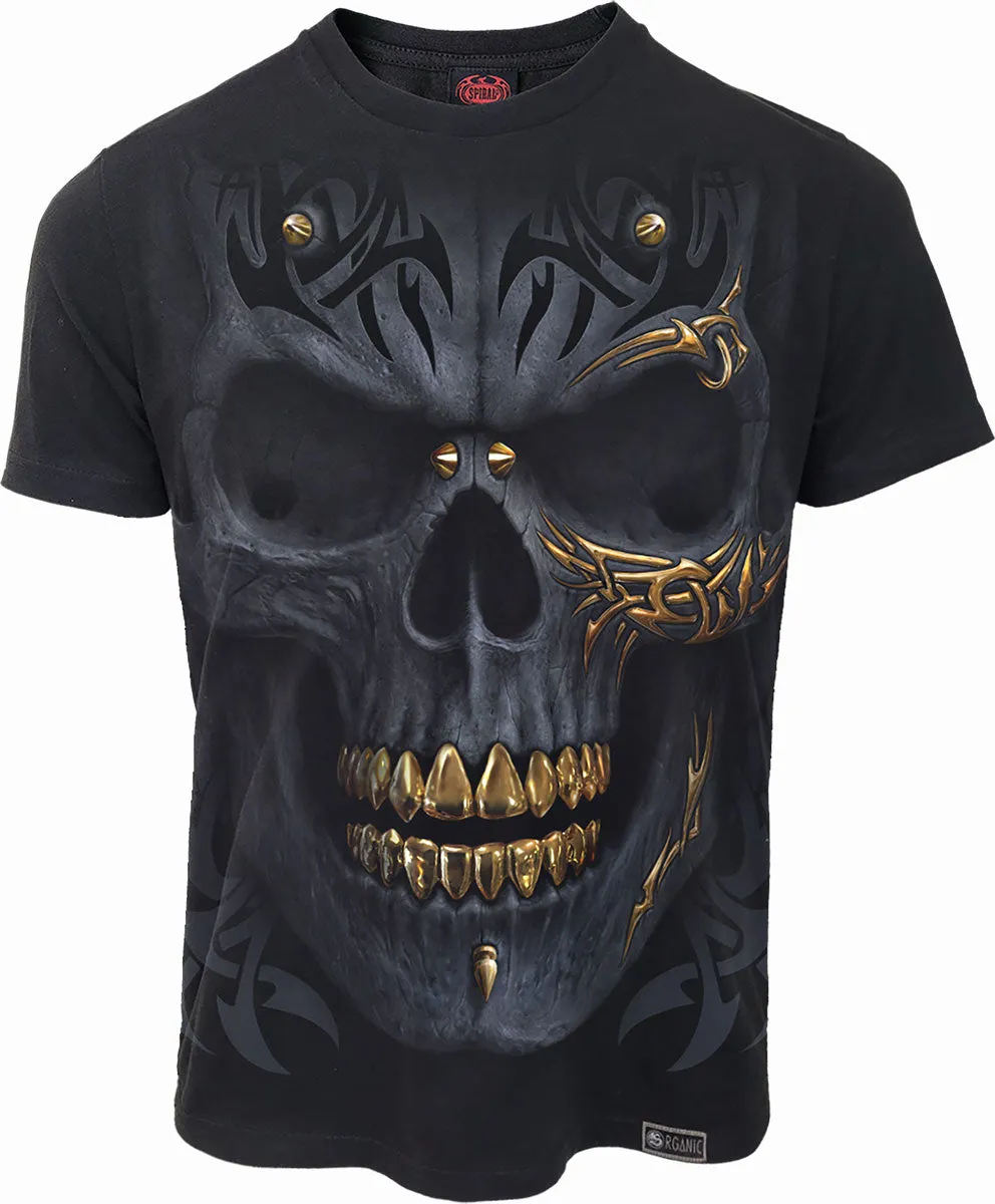 Spiral - BLACK GOLD - Organic T-Shirt sold by Paradiso Clothing