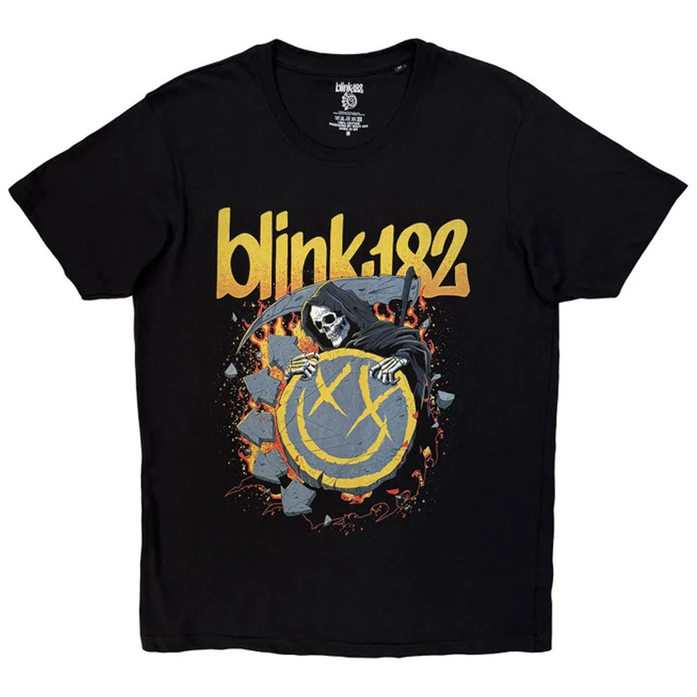 Blink-182 Reaper Smile Band Logo T Shirt sold by Paradiso Clothing