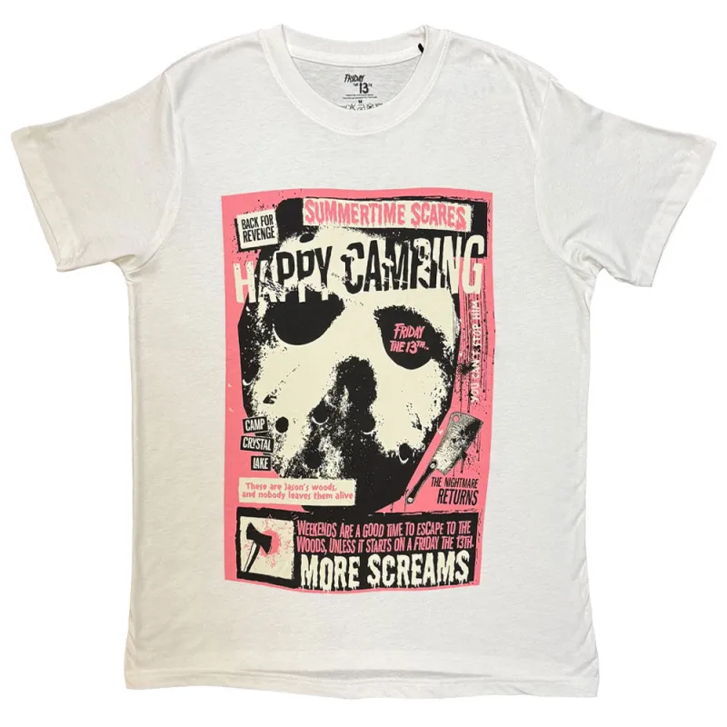 Friday the 13th Happy Camping T Shirt made by Paradiso Clothing