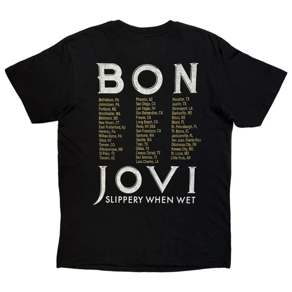 Bon Jovi Tour 87 Road Sign T Shirt sold by Paradiso Clothing product image thumbnail 2
