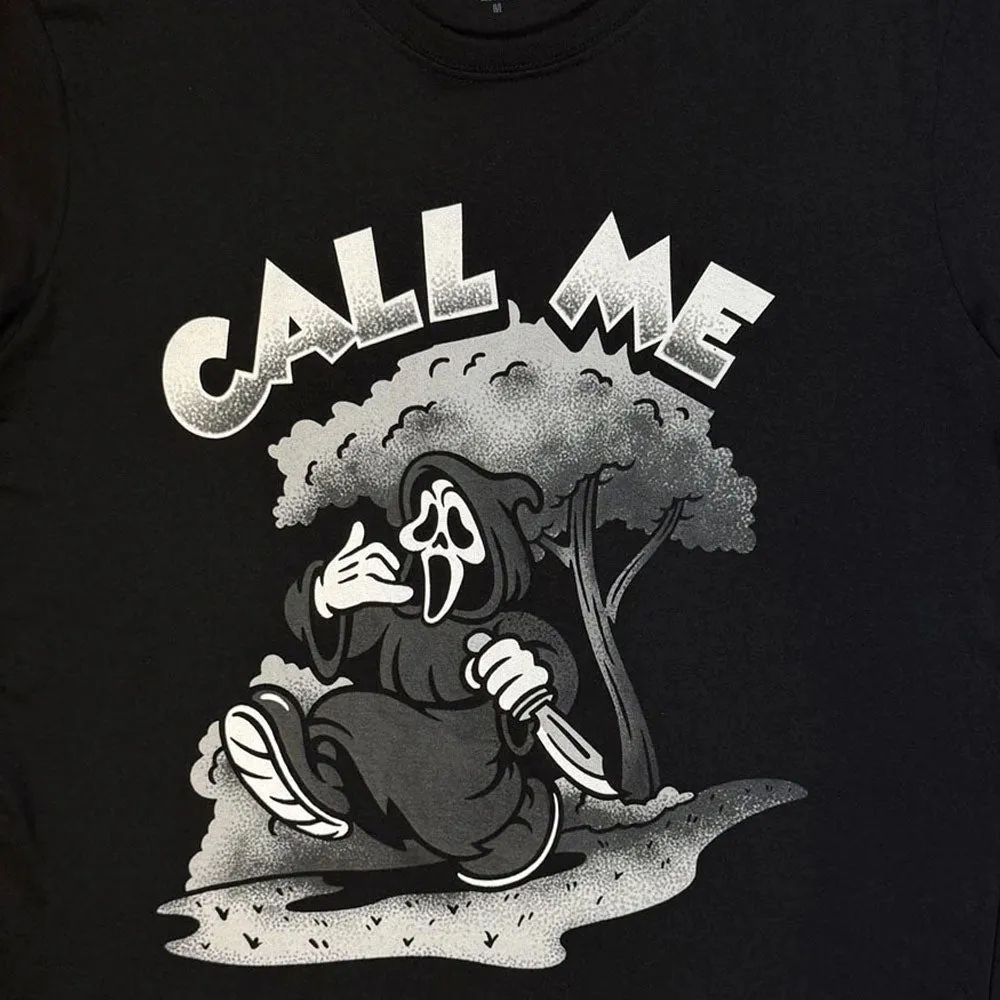 Ghostface Call Me T Shirt sold by Paradiso Clothing product image thumbnail 2