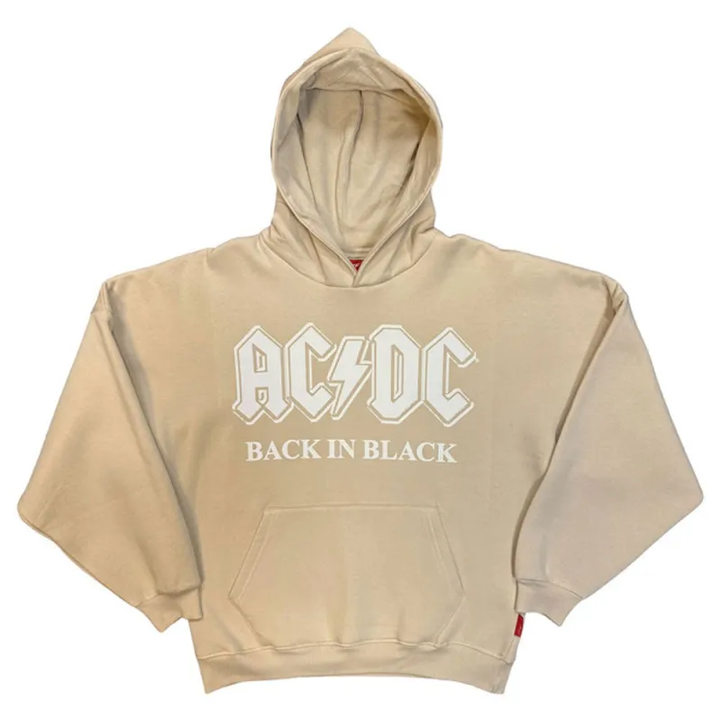 AC/DC Back In Black Ladies Rock Off Unplugged Pullover Hoodie made by AC/DC