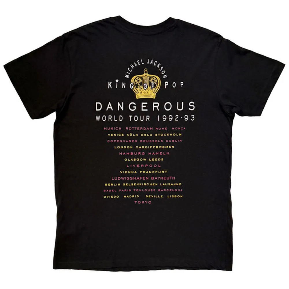 Michael Jackson Dangerous World Tour T Shirt sold by Paradiso Clothing product image thumbnail 2