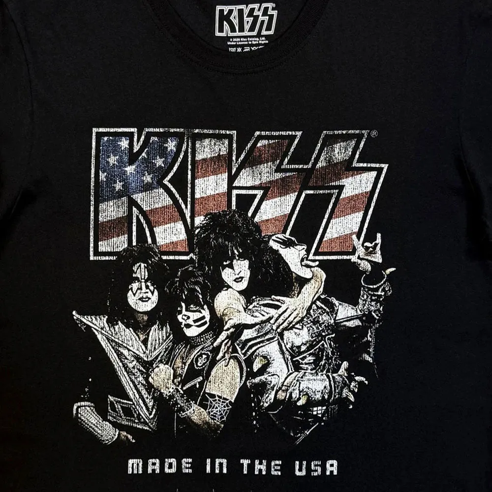 KISS Made In The USA T Shirt sold by Paradiso Clothing product image thumbnail 2