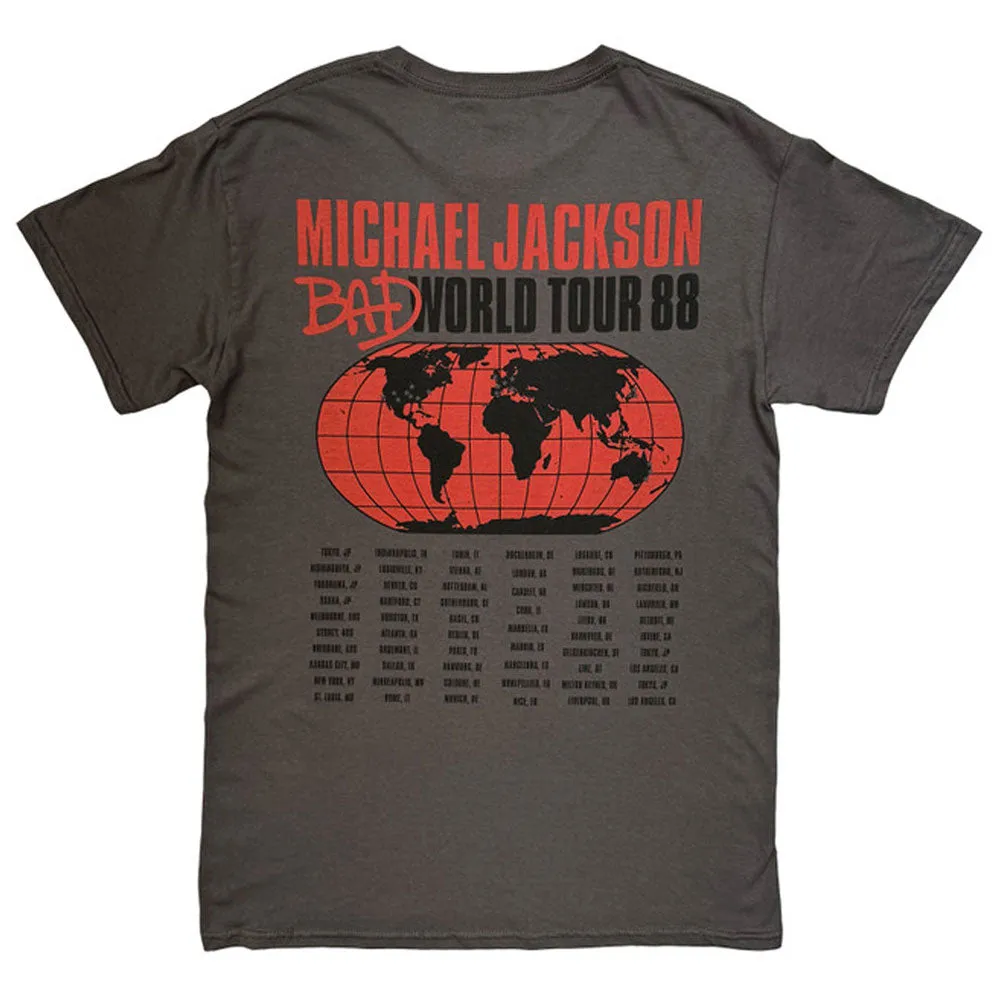 Michael Jackson Bad World Tour 88 T Shirt sold by Paradiso Clothing product image thumbnail 2