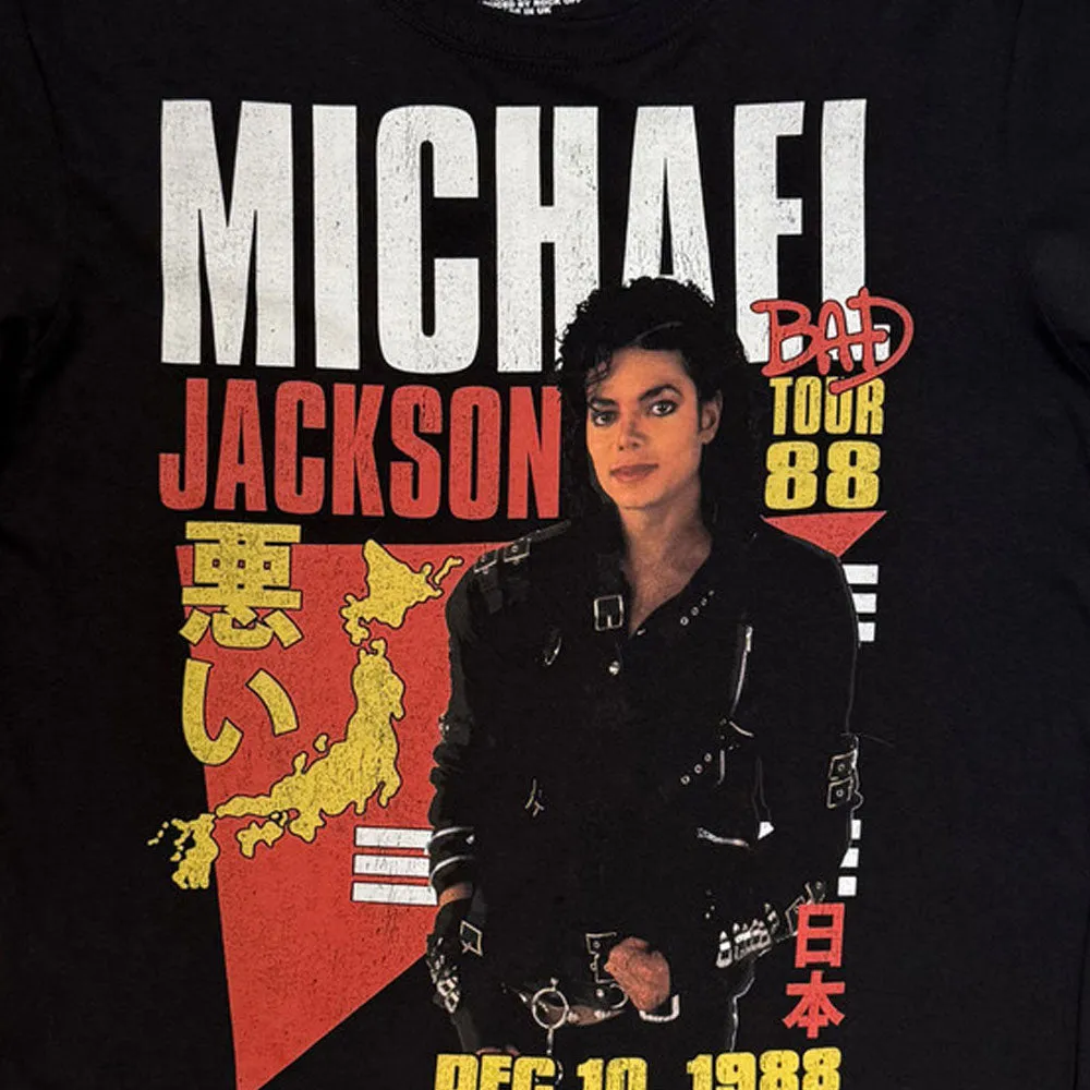Michael Jackson Bad Tour 88 Tokyo T Shirt sold by Paradiso Clothing product image thumbnail 2