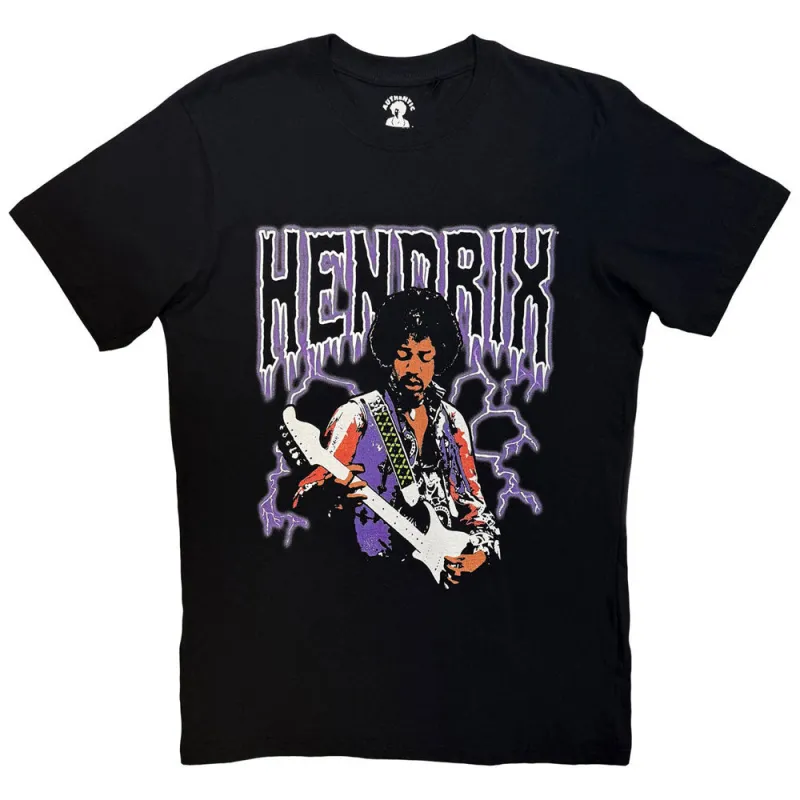 Jimi Hendrix Lightning Logo T Shirt made by Paradiso Clothing