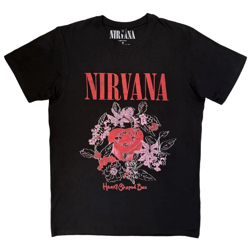 Nirvana Unisex Heart Shaped Box Premium Carbon T Shirt made by NIRVANA