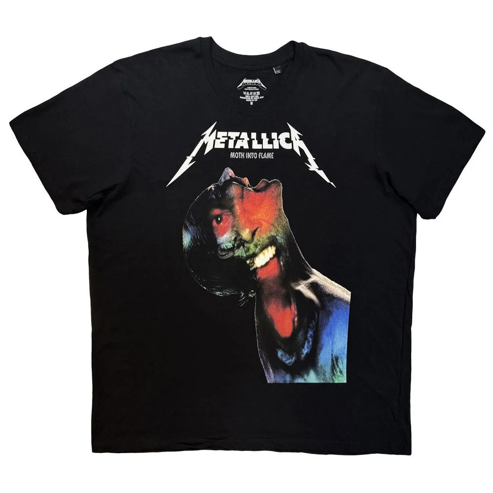Metallica Moth Into Flame Jumbo Print T Shirt sold by Paradiso Clothing