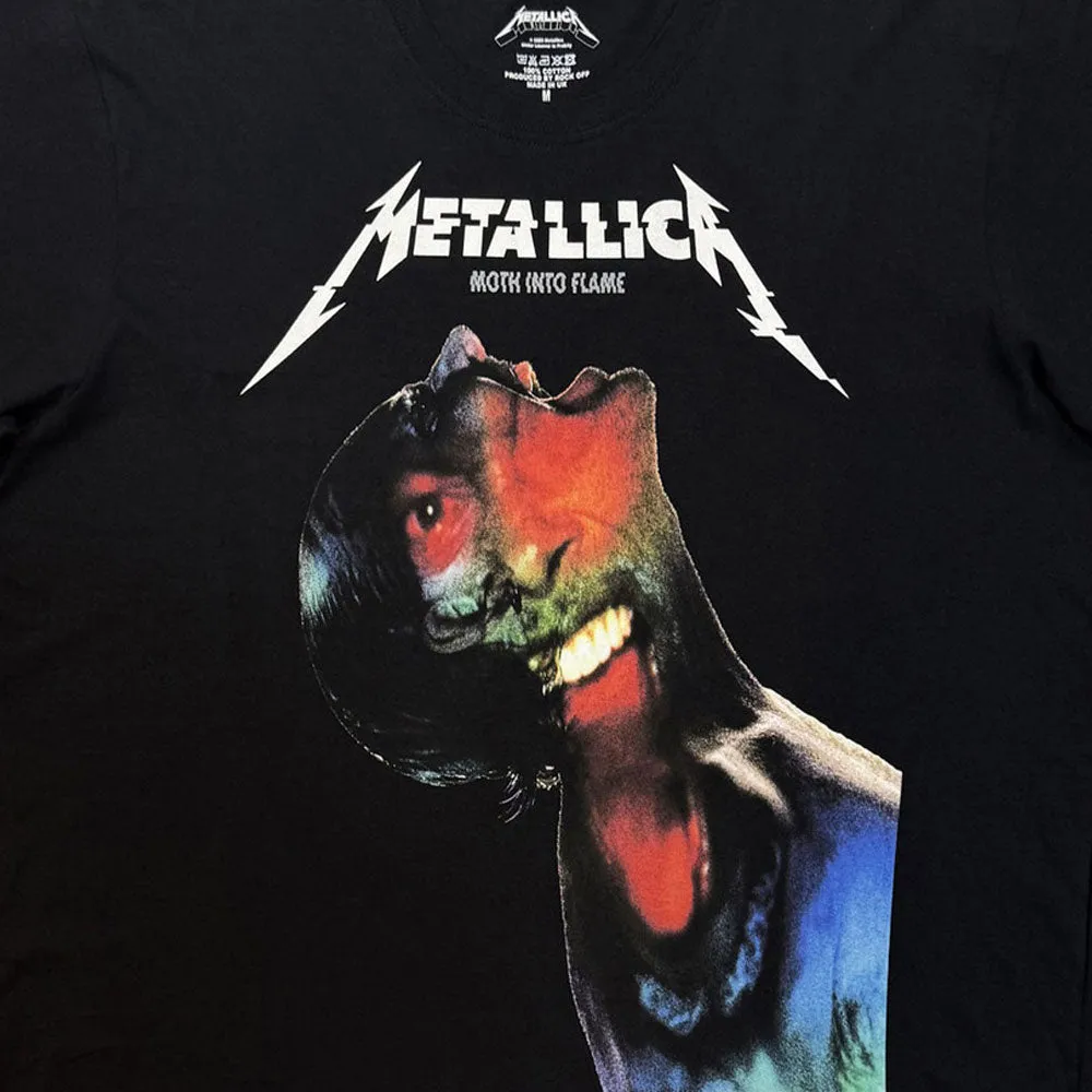 Metallica Moth Into Flame Jumbo Print T Shirt sold by Paradiso Clothing product image thumbnail 2