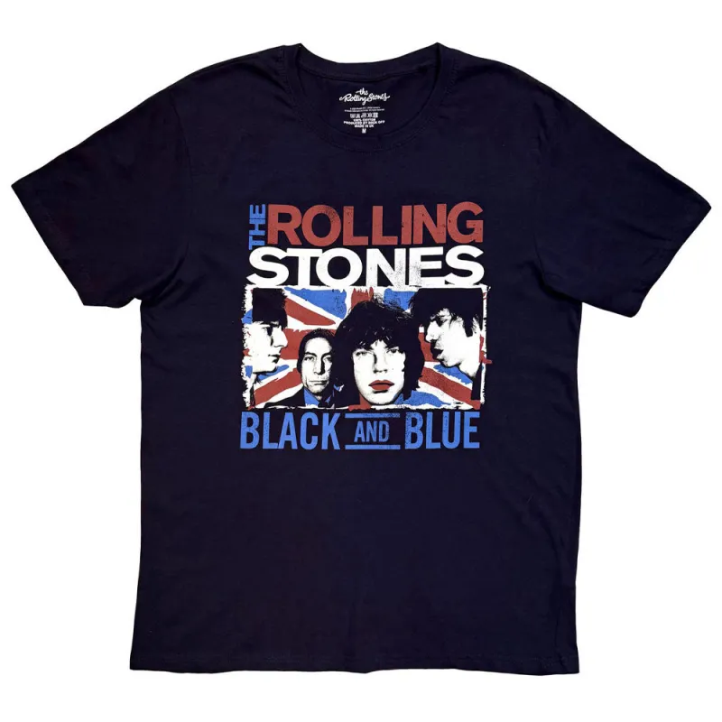 The Rolling Stones Black And Blue T Shirt made by the Rolling Stones