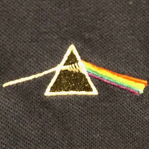 Pink Floyd Unisex Polo Shirt: Dark Side of the Moon Prism (Black) sold by Paradiso Clothing product image thumbnail 2
