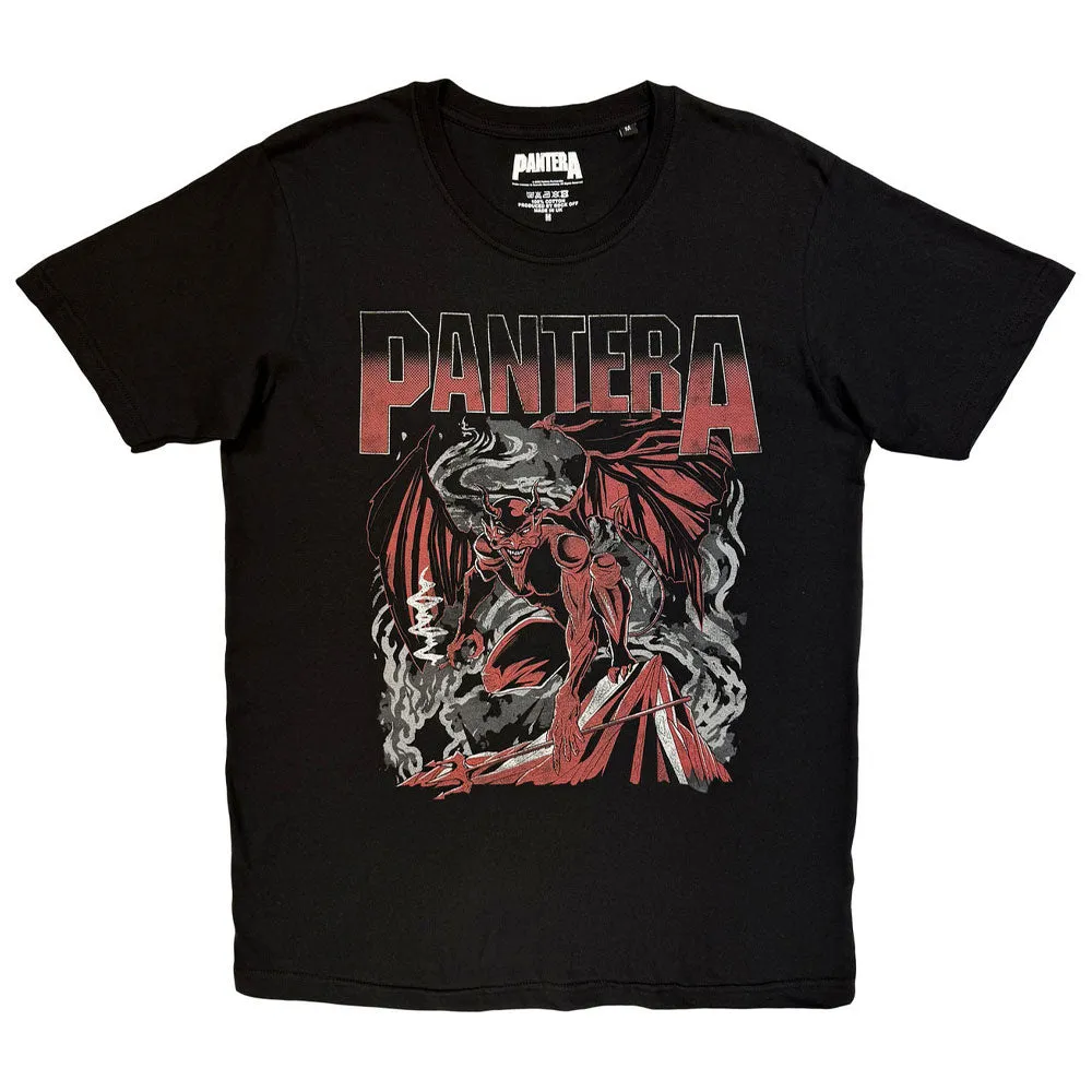Pantera Devil Band Logo T Shirt sold by Paradiso Clothing