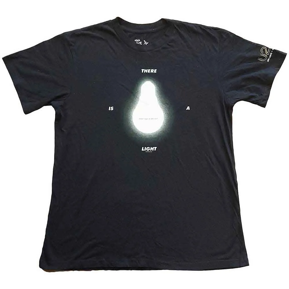 U2 Unisex T-Shirt: I+E Tour 2015 There Is A Light (Black) (Back Print & Ex-Tour) sold by Paradiso Clothing product image thumbnail 2