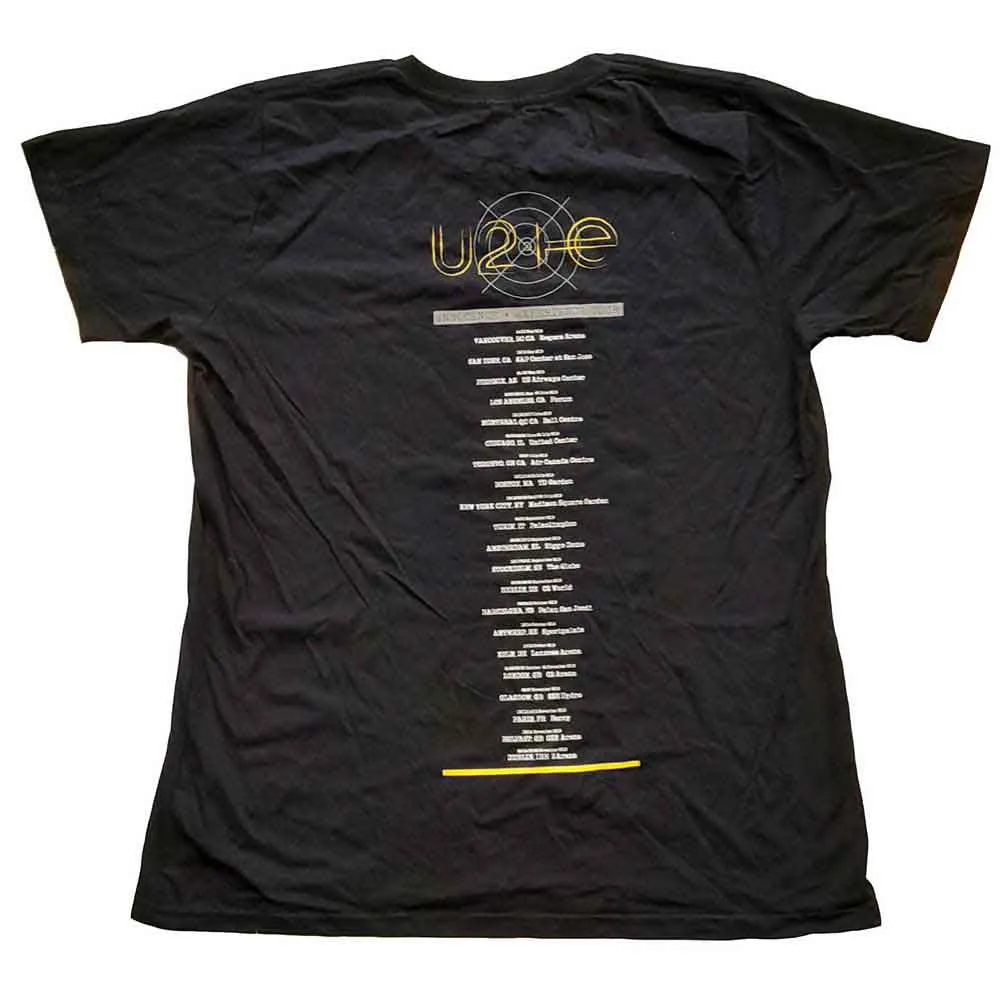 U2 Ladies T-Shirt: I+E Tour Bed Photo (Black) (Back Print & Ex-Tour) sold by Paradiso Clothing