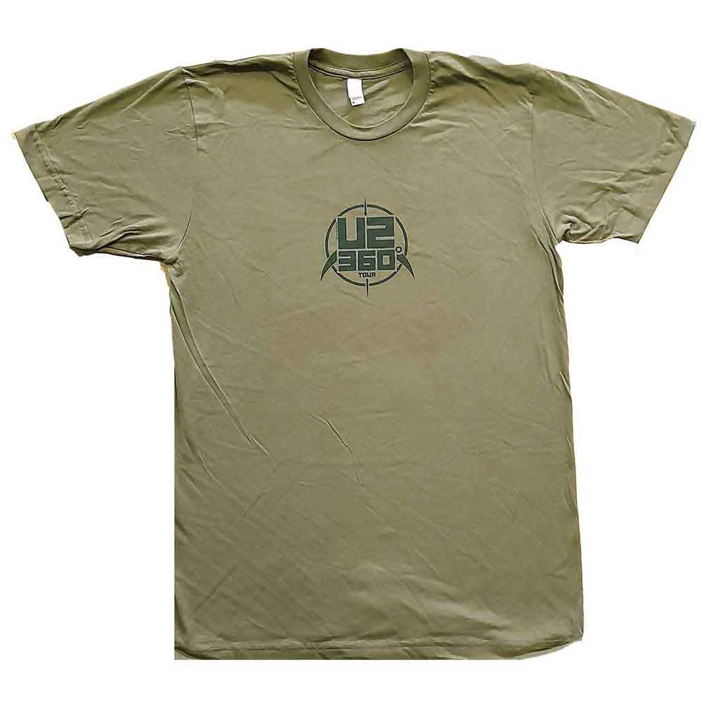 U2 Unisex T-Shirt: 360 Degree Tour Turin 2010 (Green) (Back Print & Ex-Tour) sold by Paradiso Clothing product image thumbnail 2