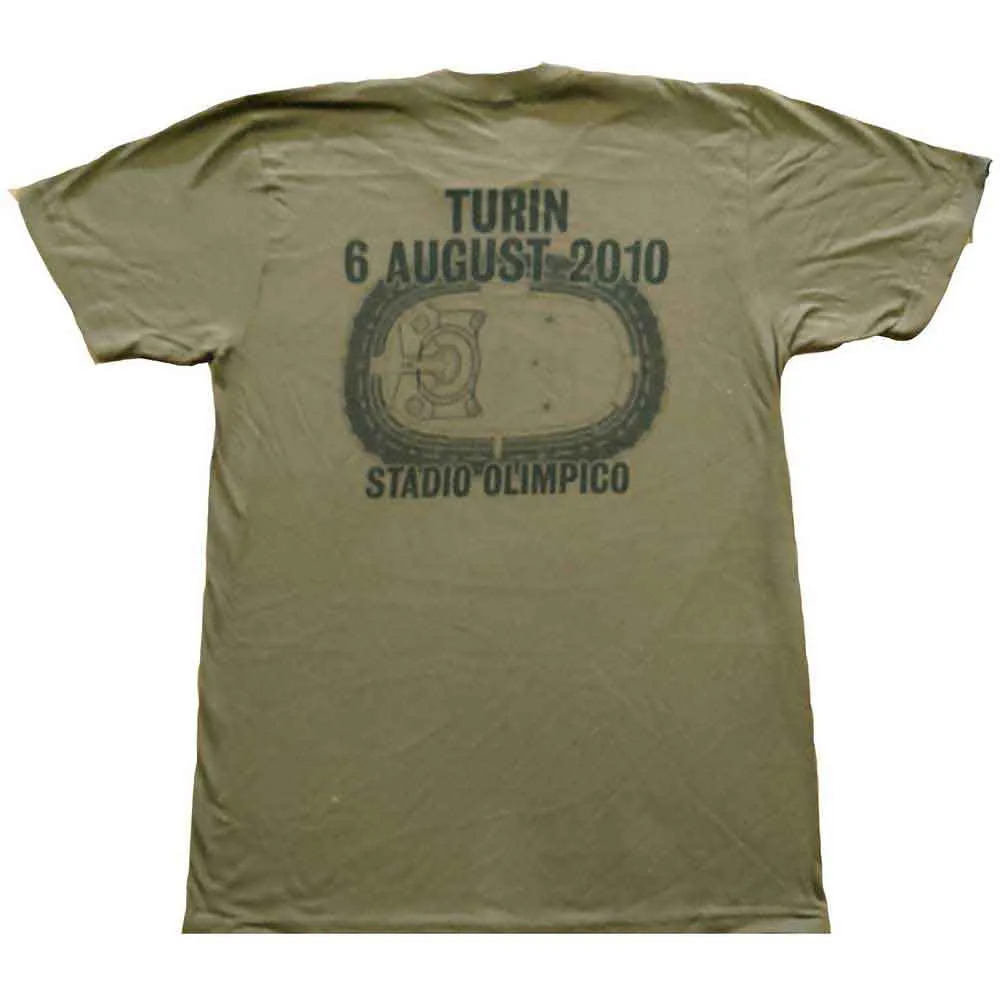 U2 Unisex T-Shirt: 360 Degree Tour Turin 2010 (Green) (Back Print & Ex-Tour) sold by Paradiso Clothing