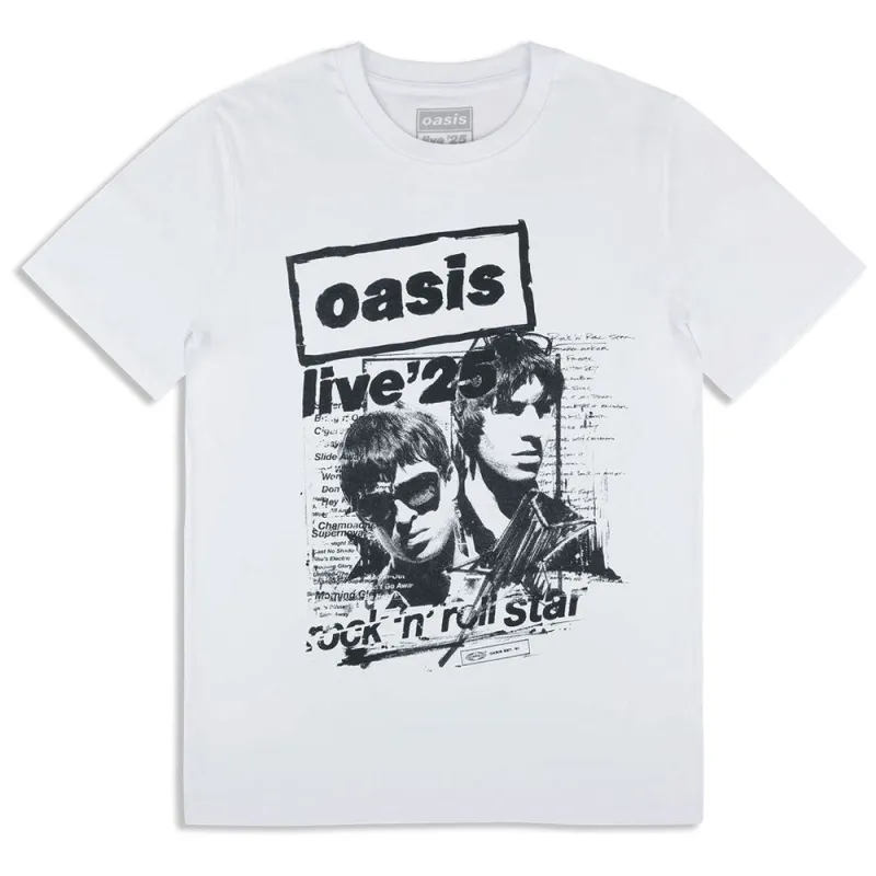 Oasis Live 25 Rock N Roll Star T Shirt made by Oasis