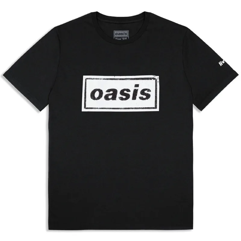 Oasis Stencil Band Logo T Shirt made by Oasis